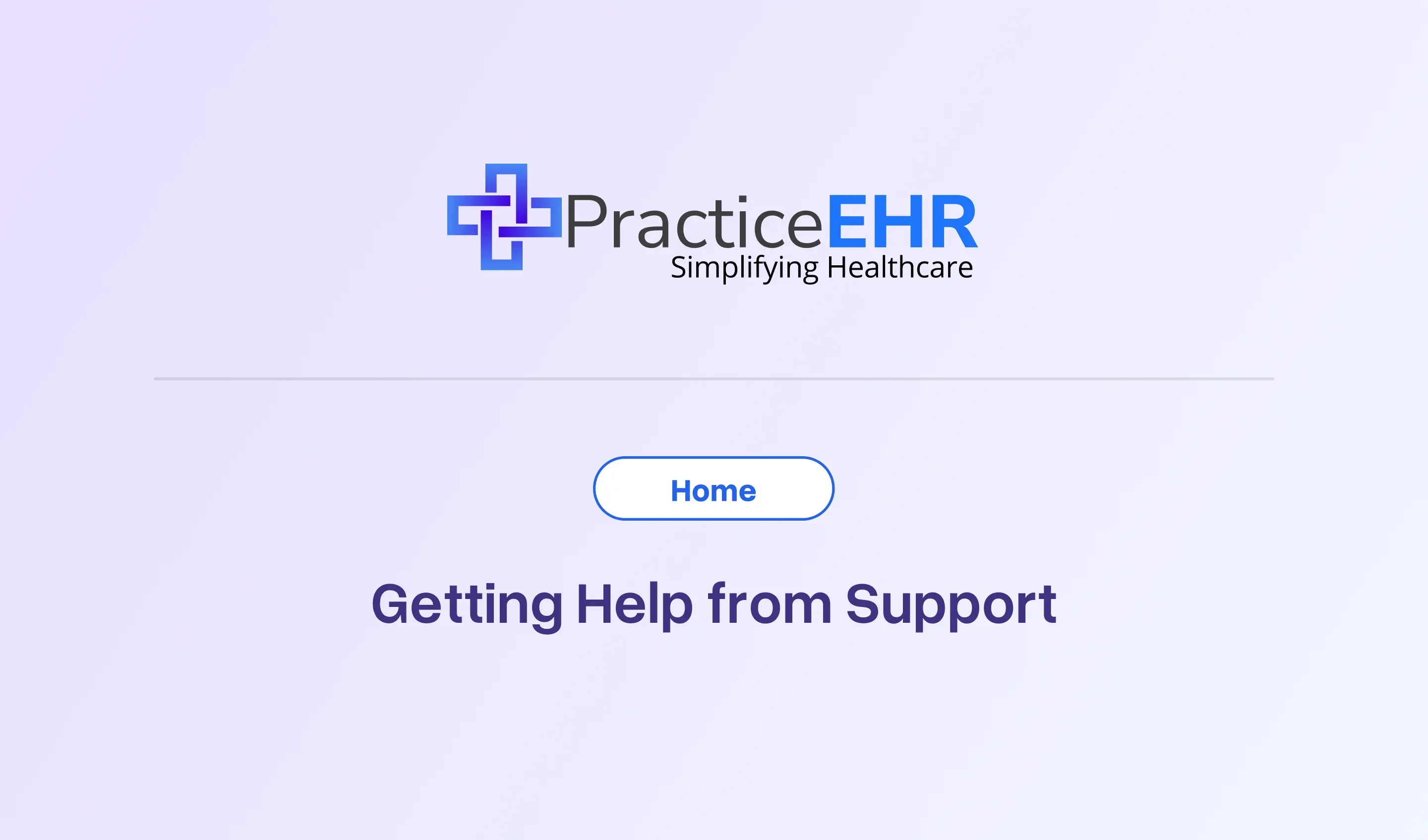 Getting Help from Support