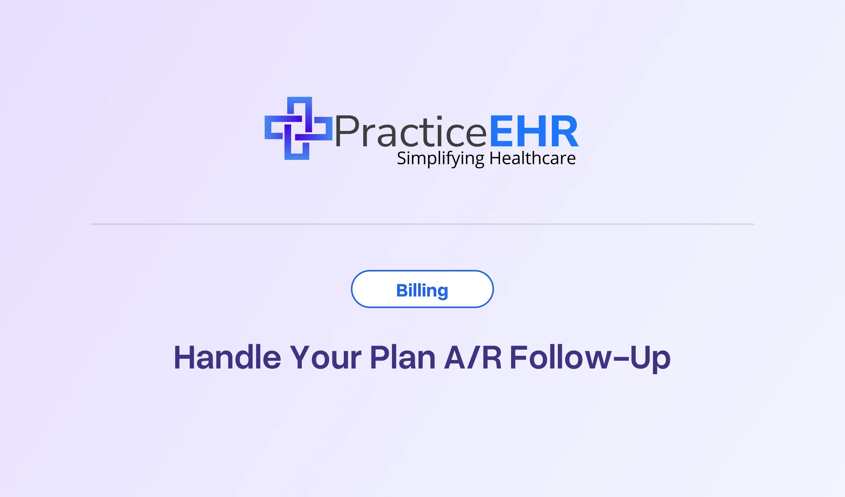 Handle Your Plan AR Follow-Up