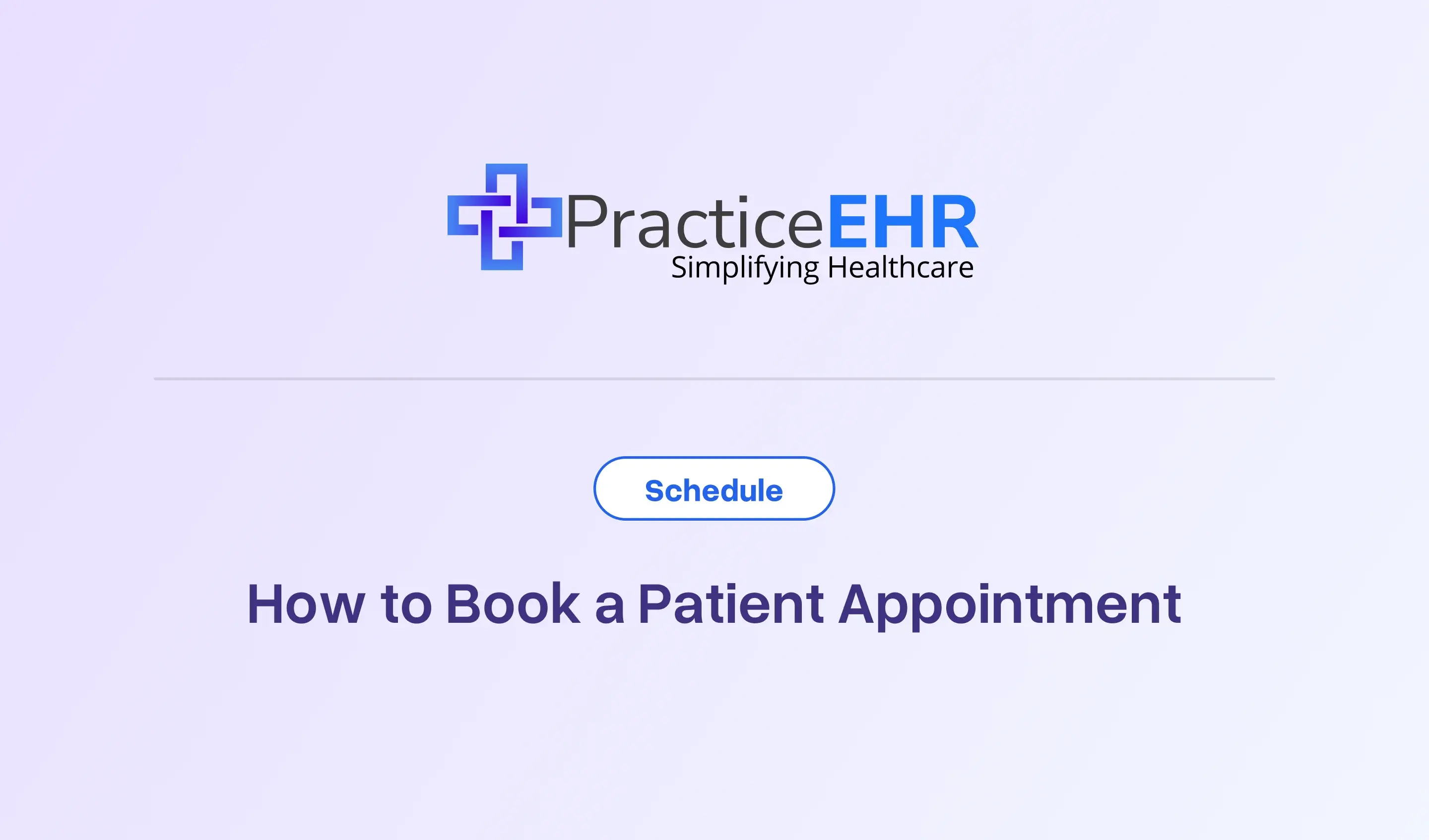 How to Book a Patient Appointment
