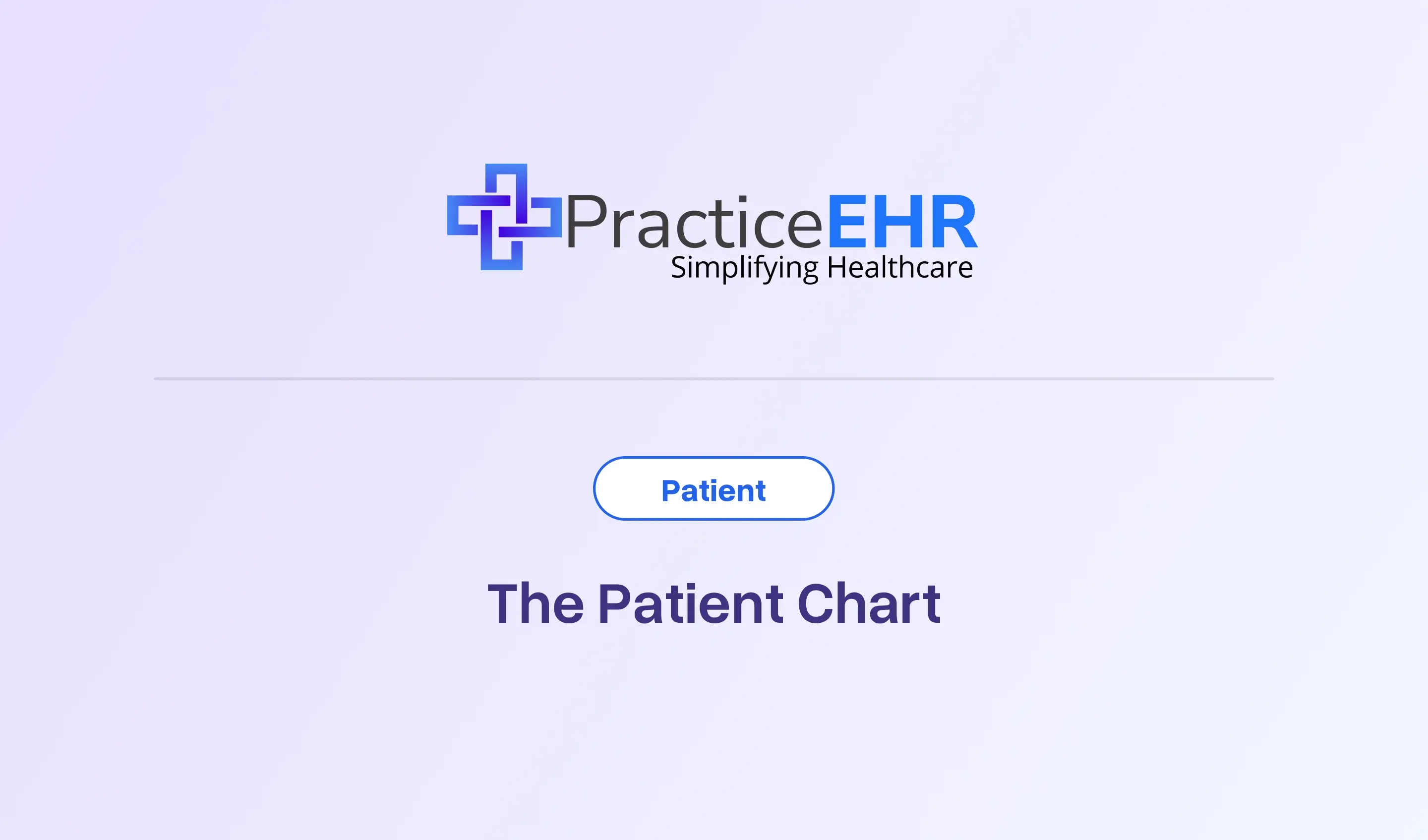 The Patient Chart