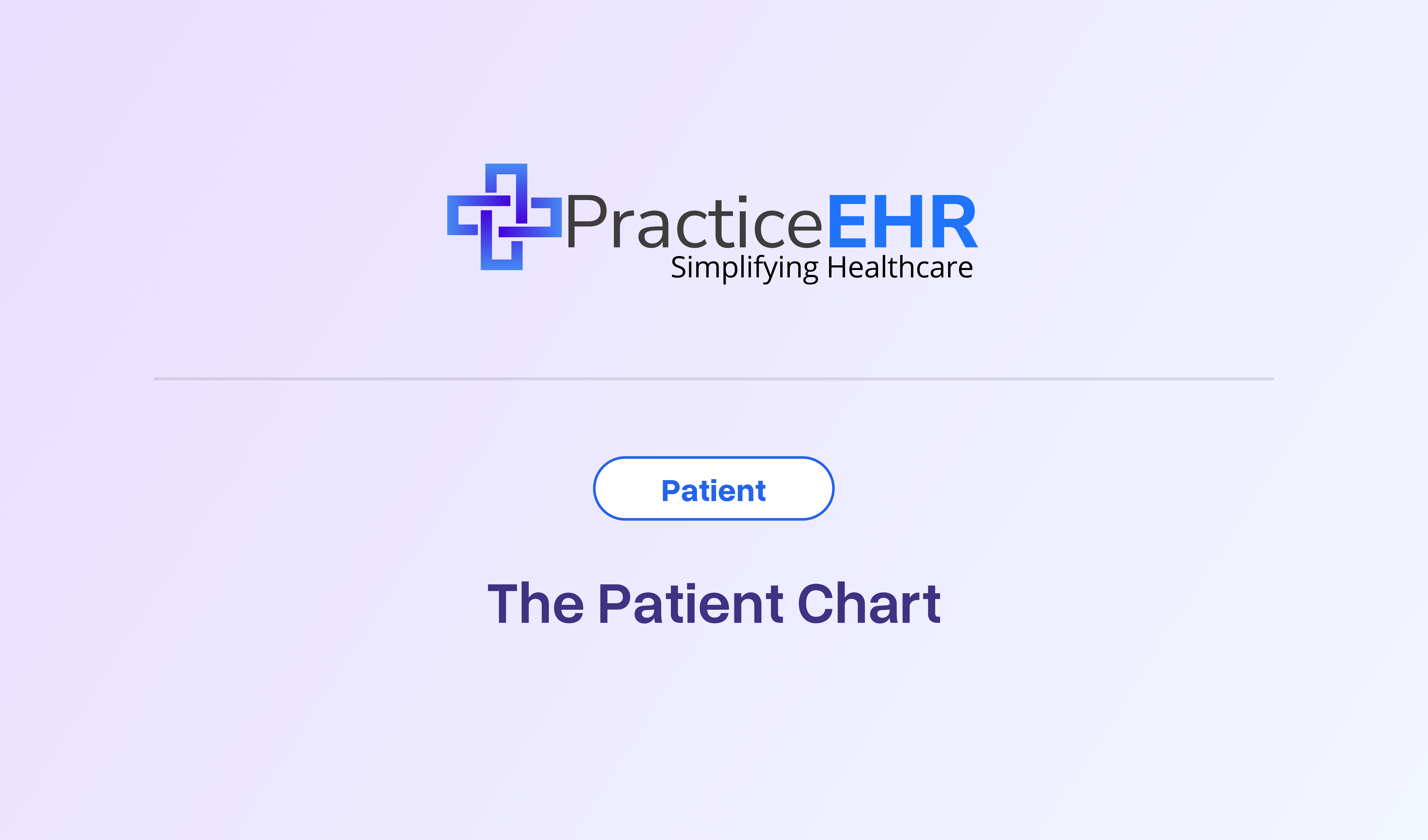 The Patient Chart