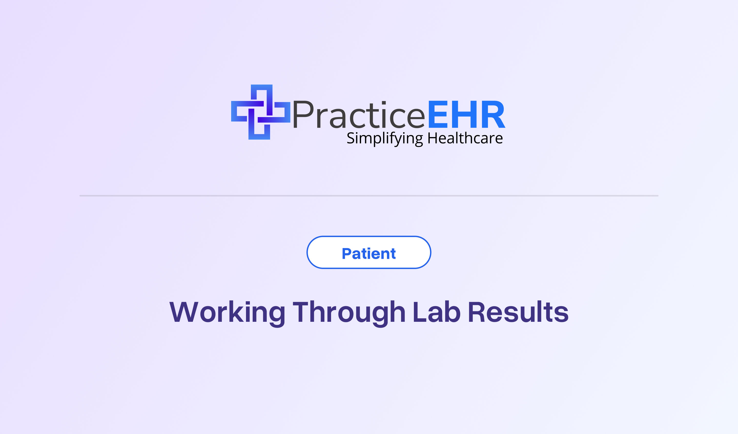 Working Through Lab Results