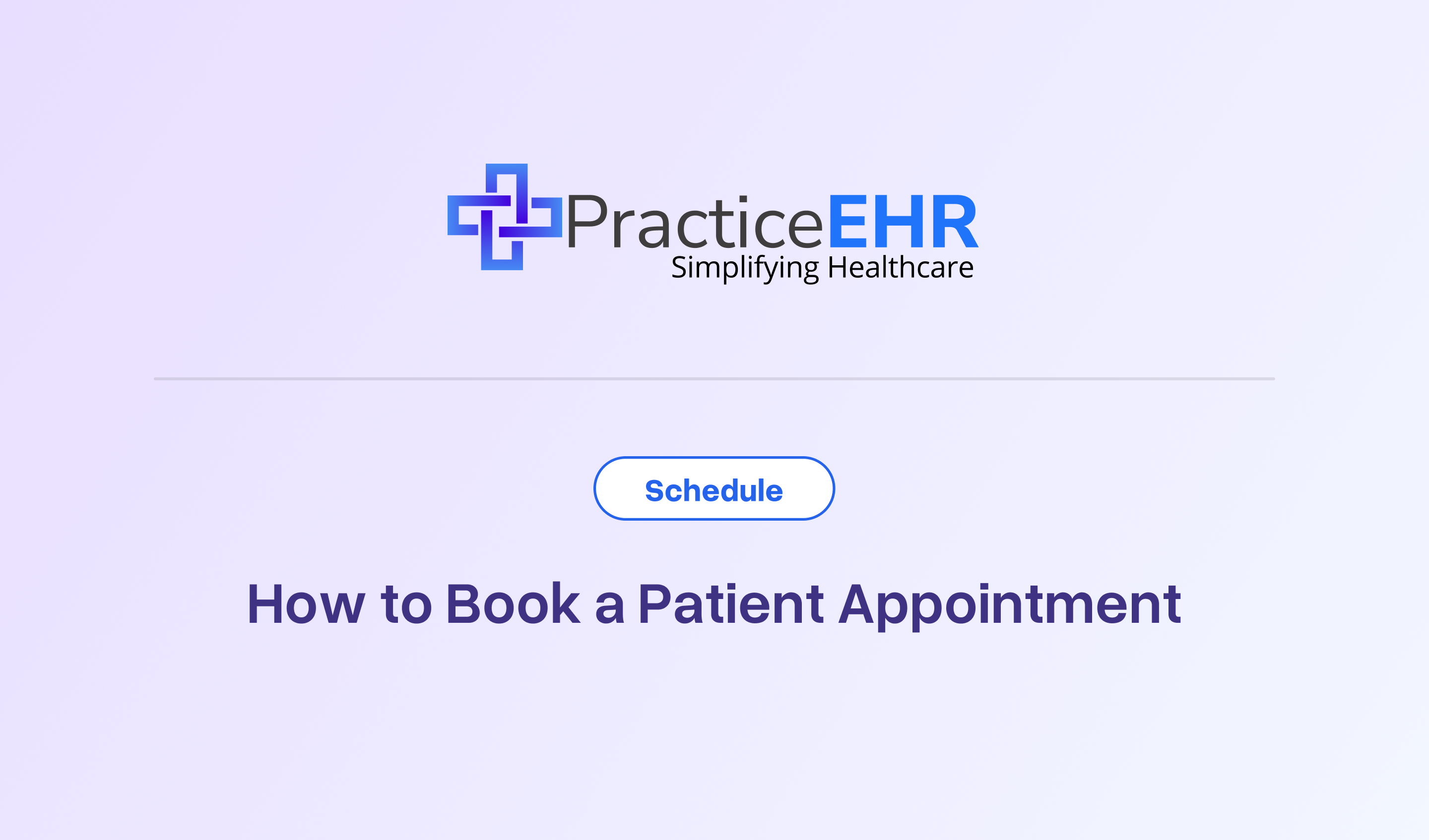 How to Book a Patient Appointment