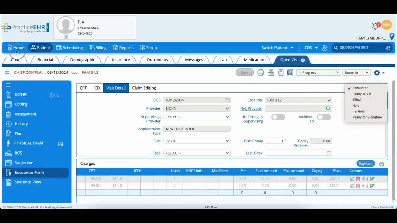 Billing - Claim Submitting - Billing Module