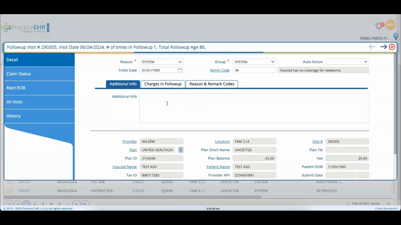Billing - Plan Follow-up - Billing Module