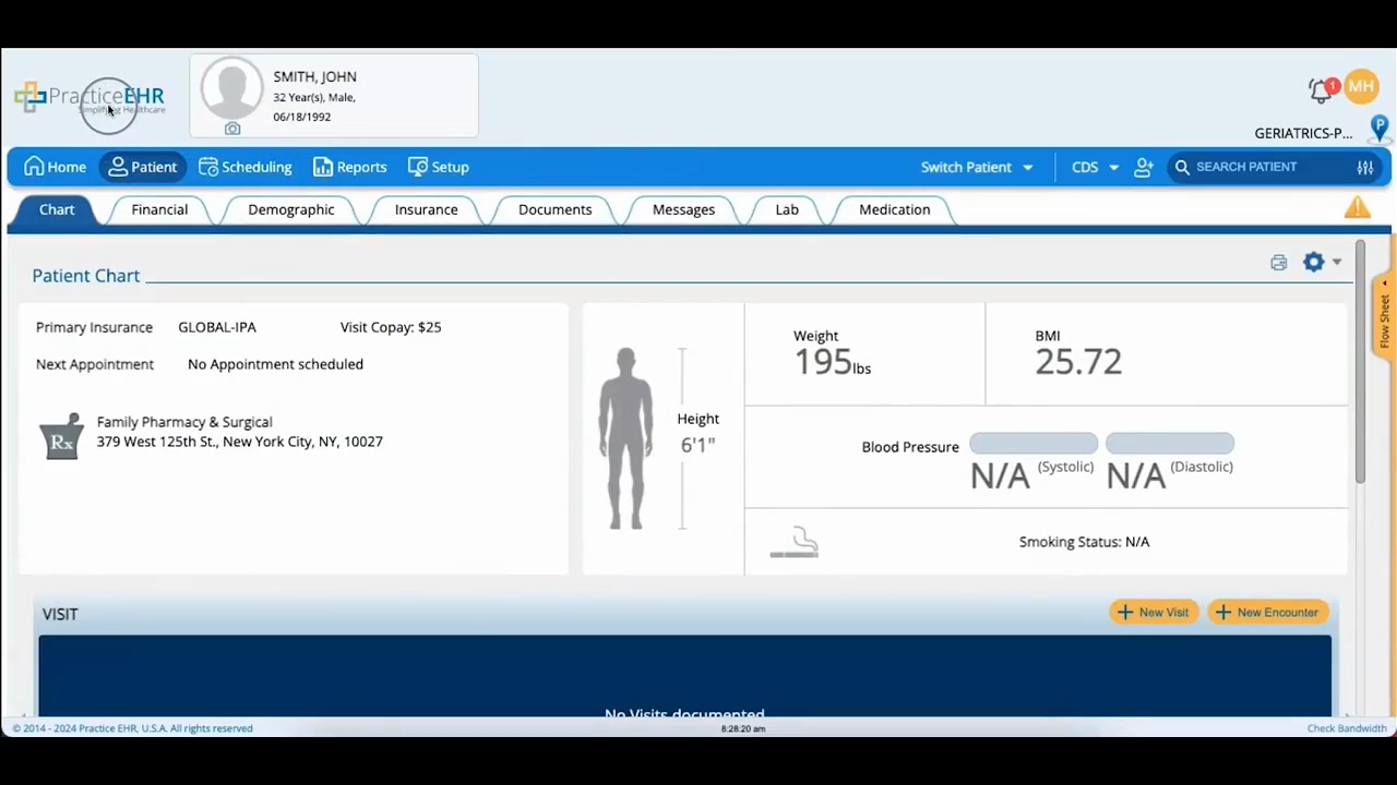 Patient - Patient Info, Switch Patient, CDS