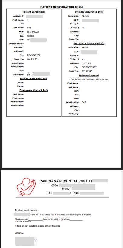 Patient Info