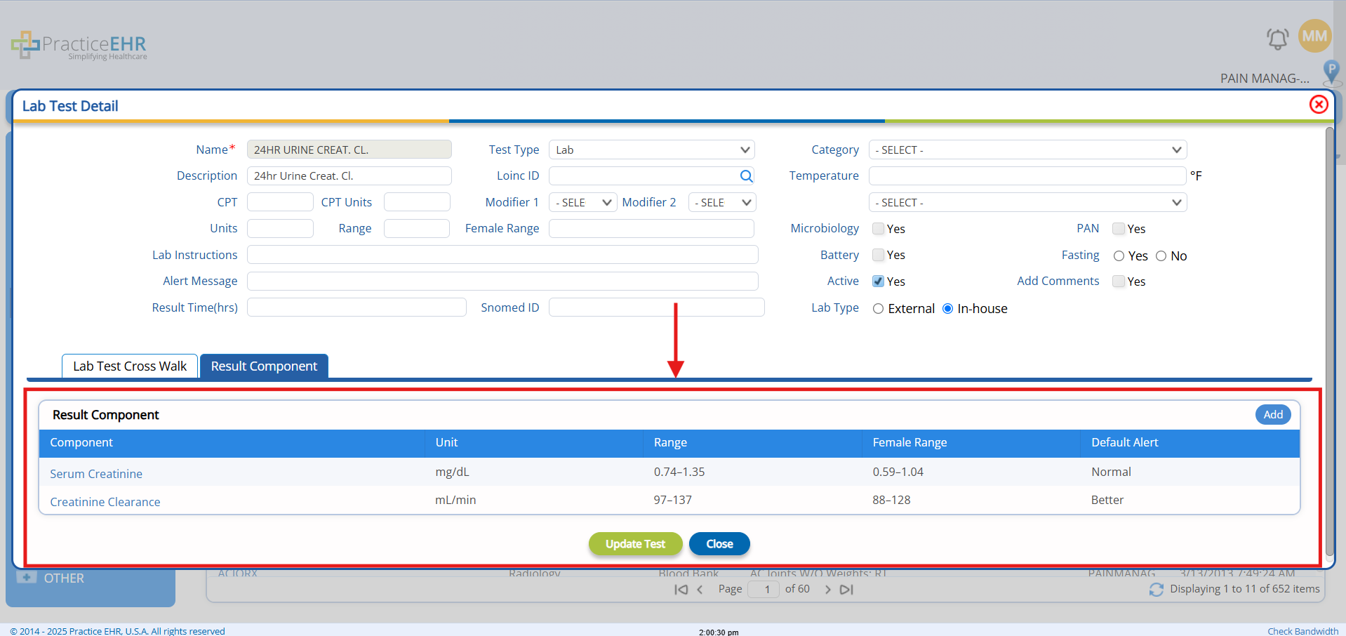 Result Component